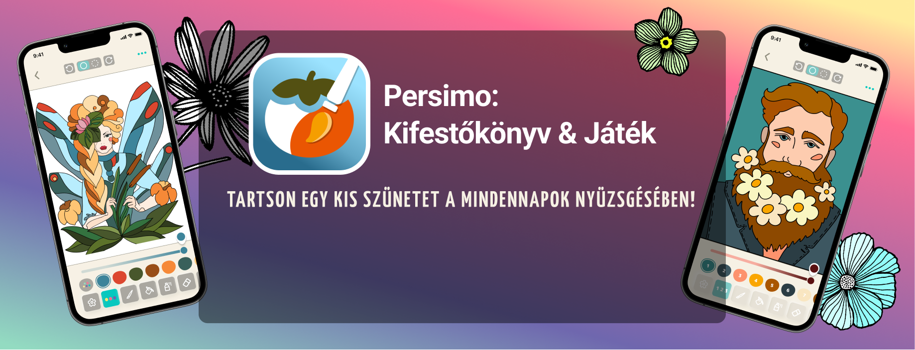 Töltse le a színező alkalmazást, és tartson egy kis szünetet