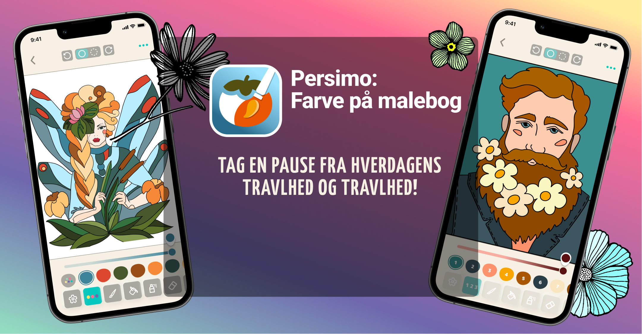 Farve og slap af fra den daglige trængsel
