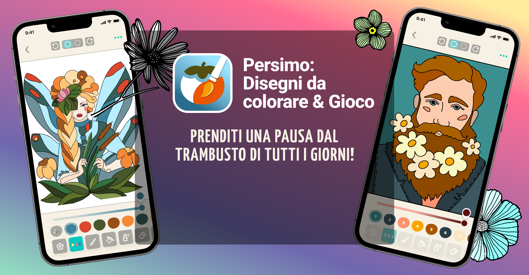 Colore e rilassati dal trambusto quotidiano