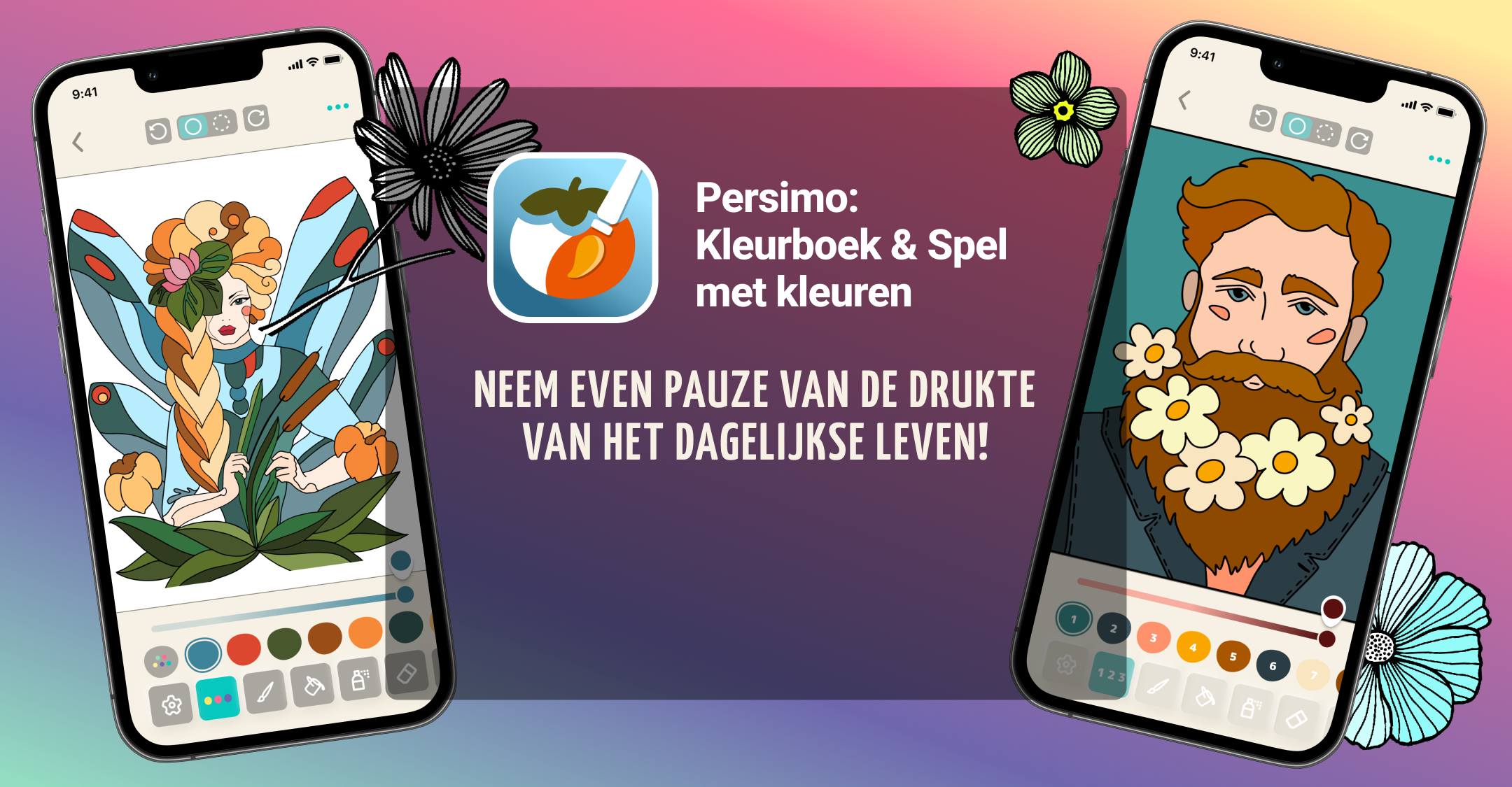 Kleur en ontspan van de dagelijkse drukte