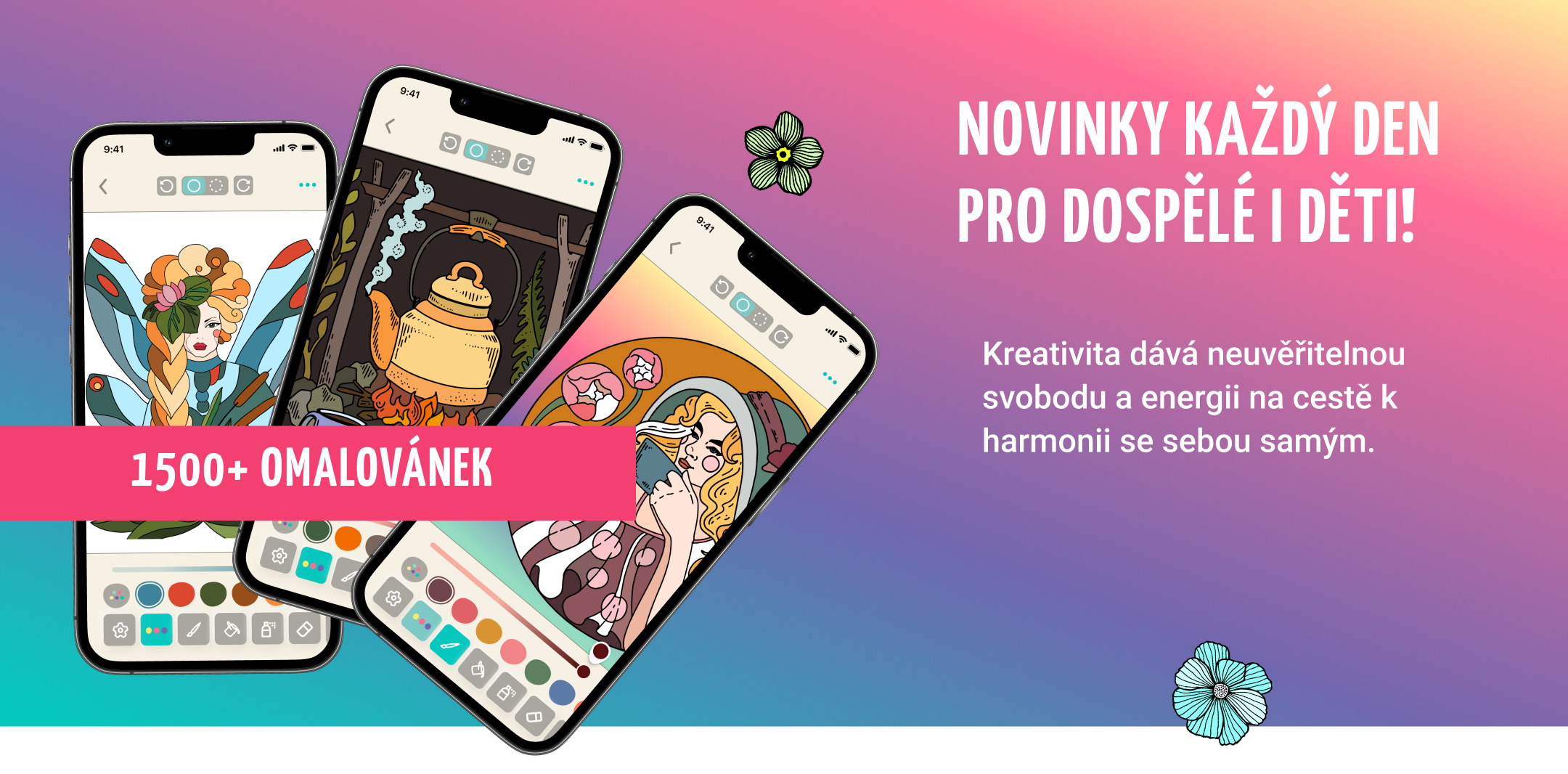 Nové omalovánky v aplikaci