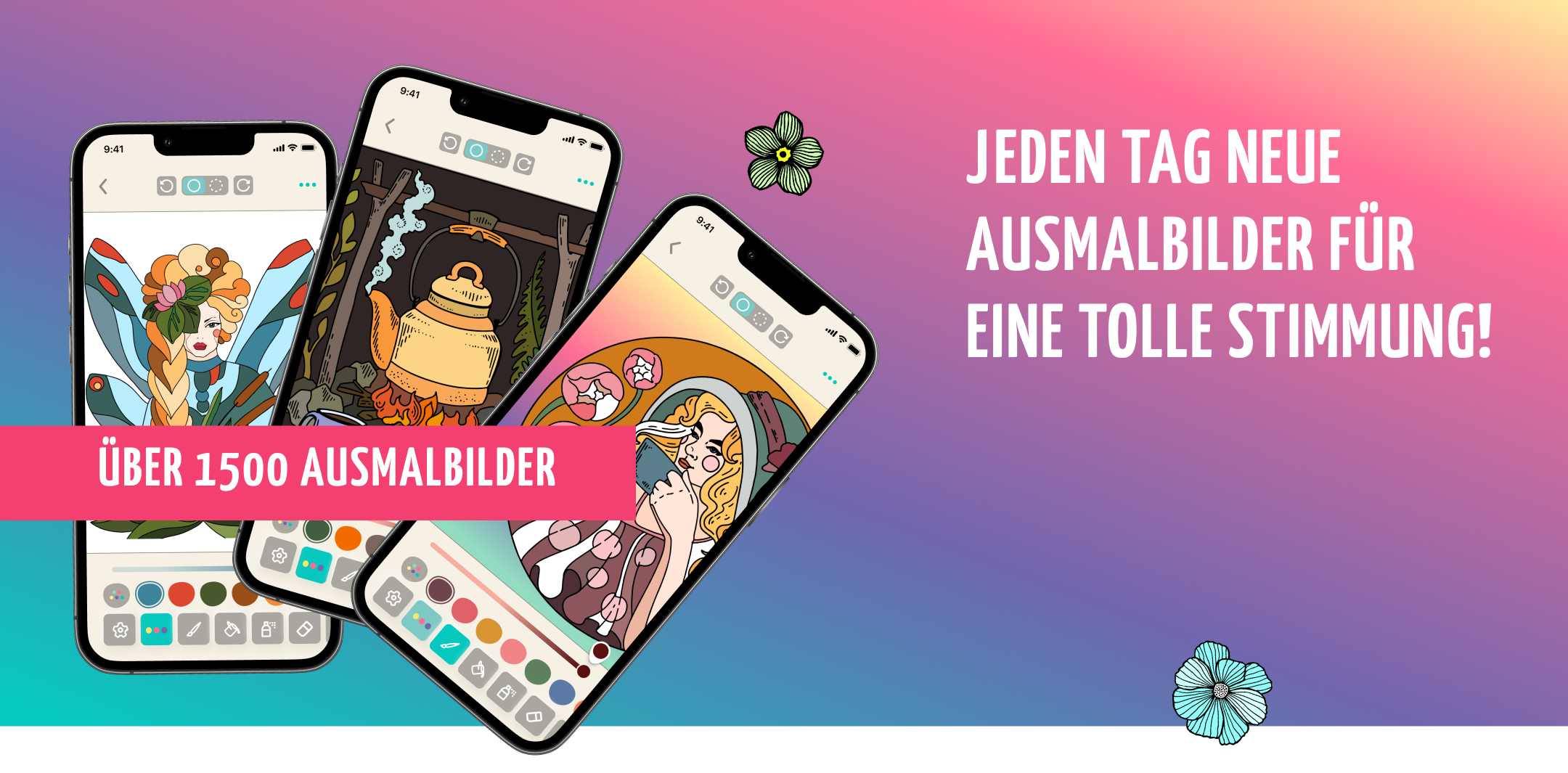 Neue Malvorlagen in der App