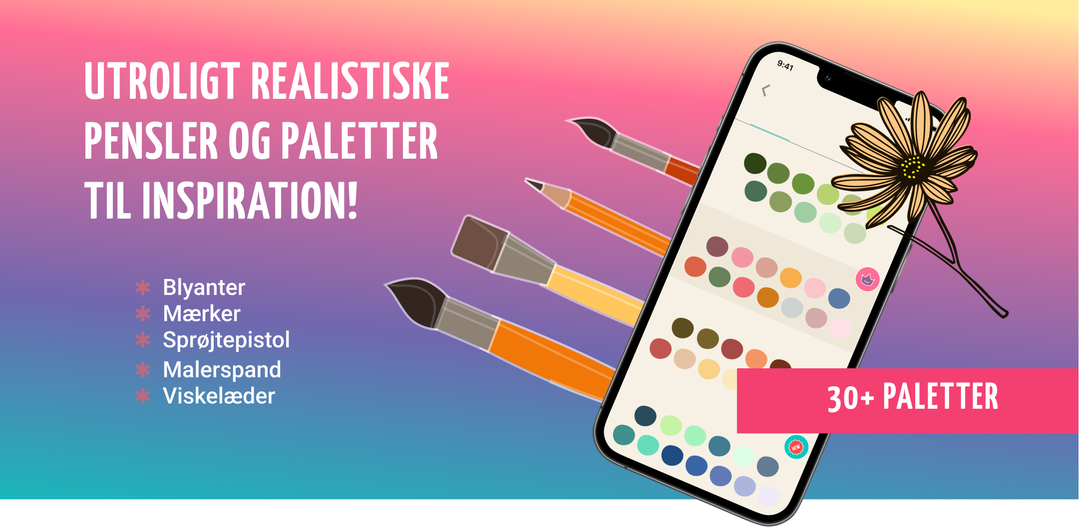 Mal med realistiske børster