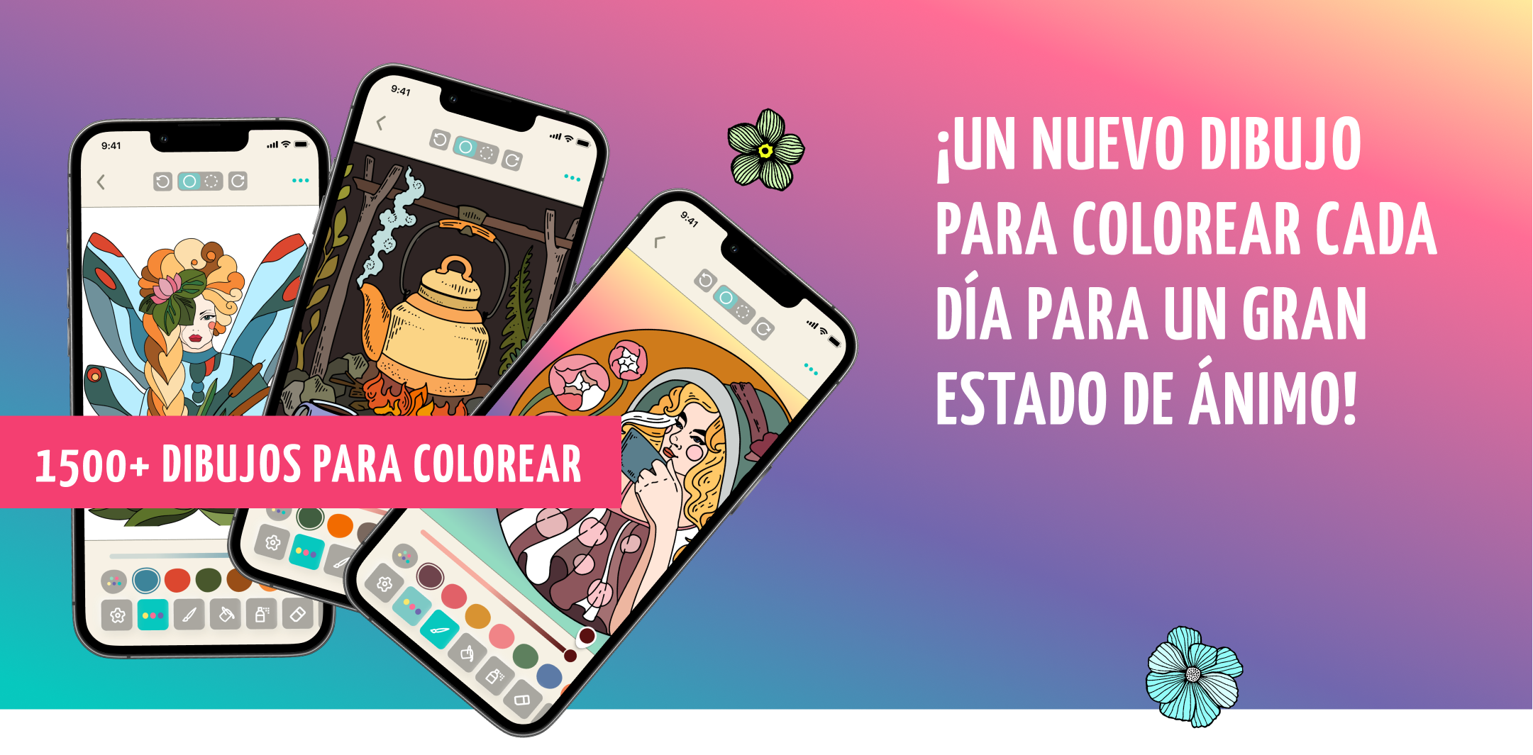 Nuevas páginas para colorear en la aplicación