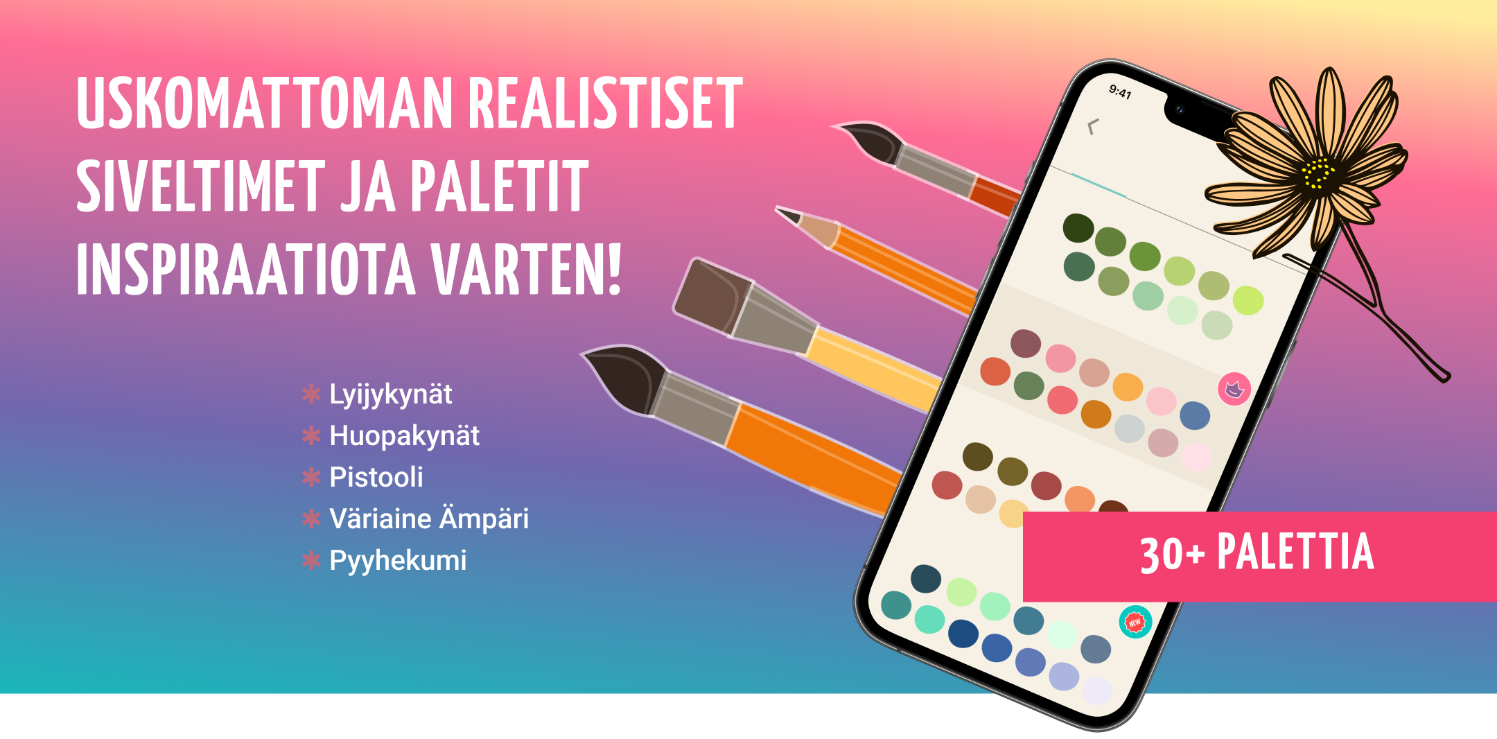 Maalaa realistisilla harjalla