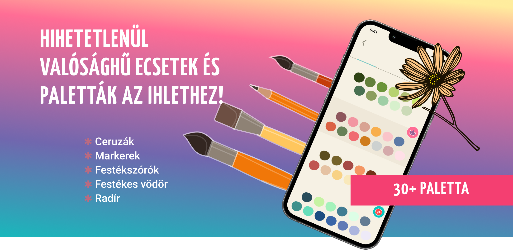 Festés reális kefékkel