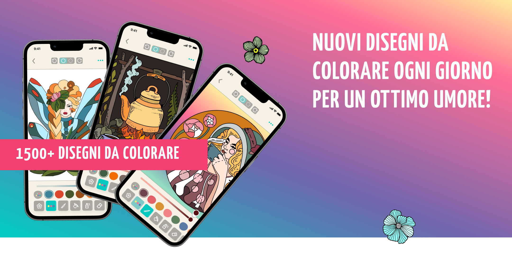 Nuove pagine da colorare nellapp