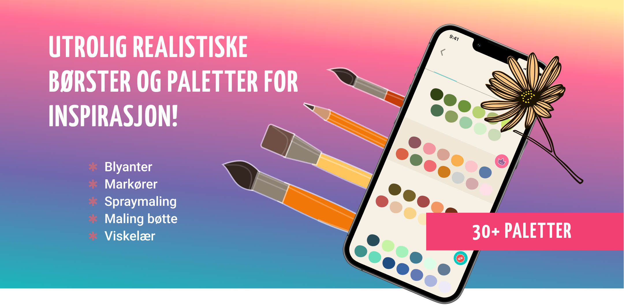 Mal med realistiske børster