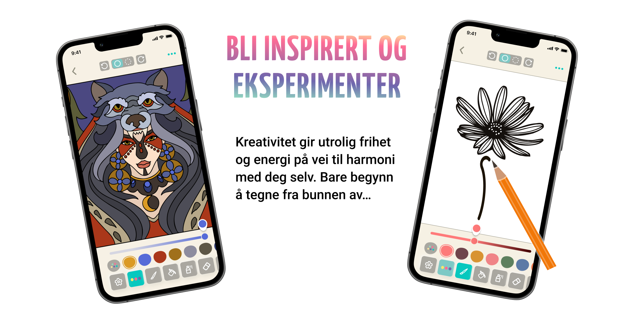 Kan males eller farges