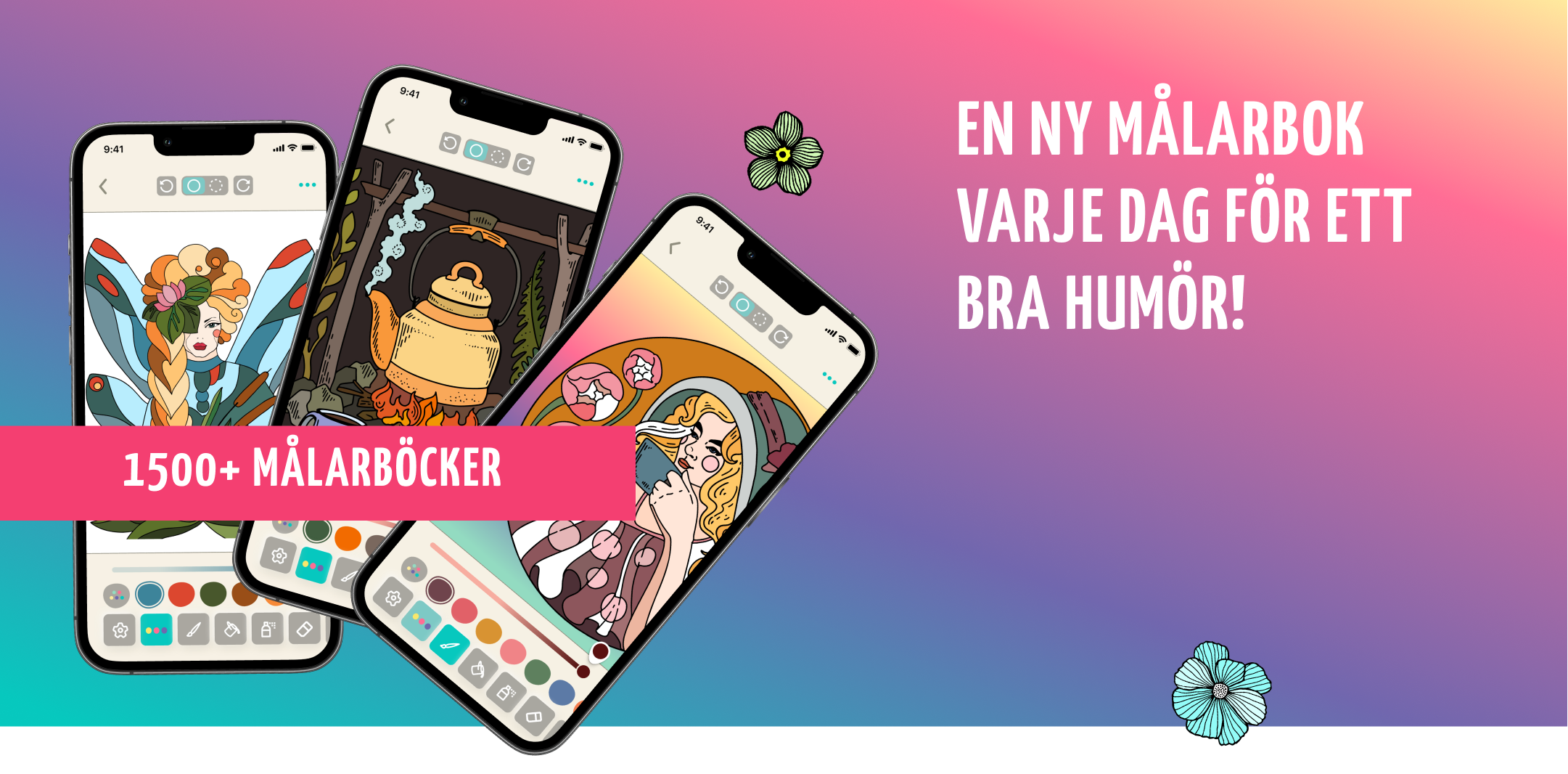 Nya målarbok i appen