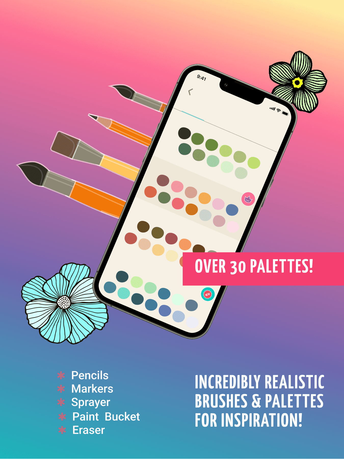 Use authors palettes and brushes