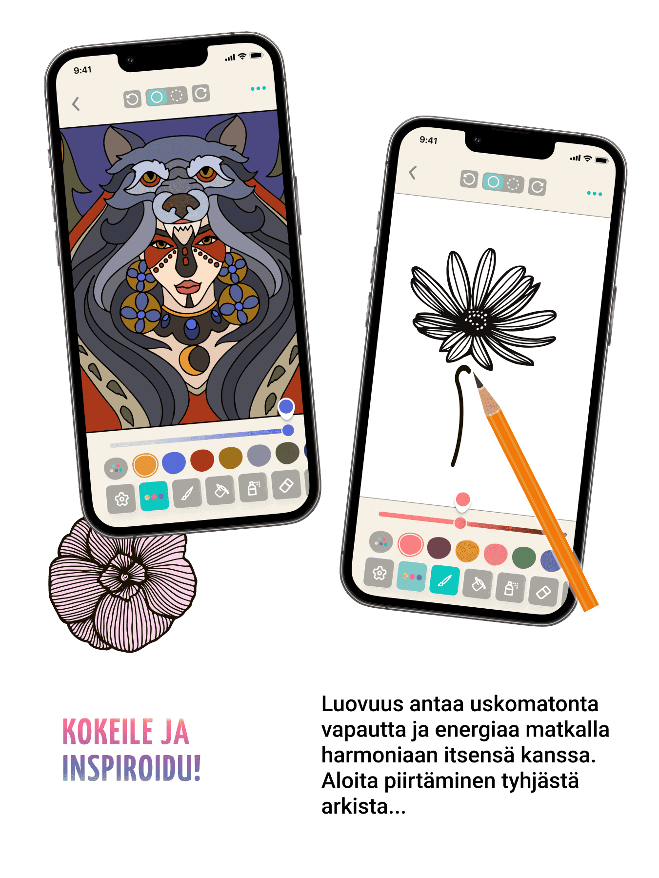 Värityssovellus - kokeile ja saa inspiraatiota