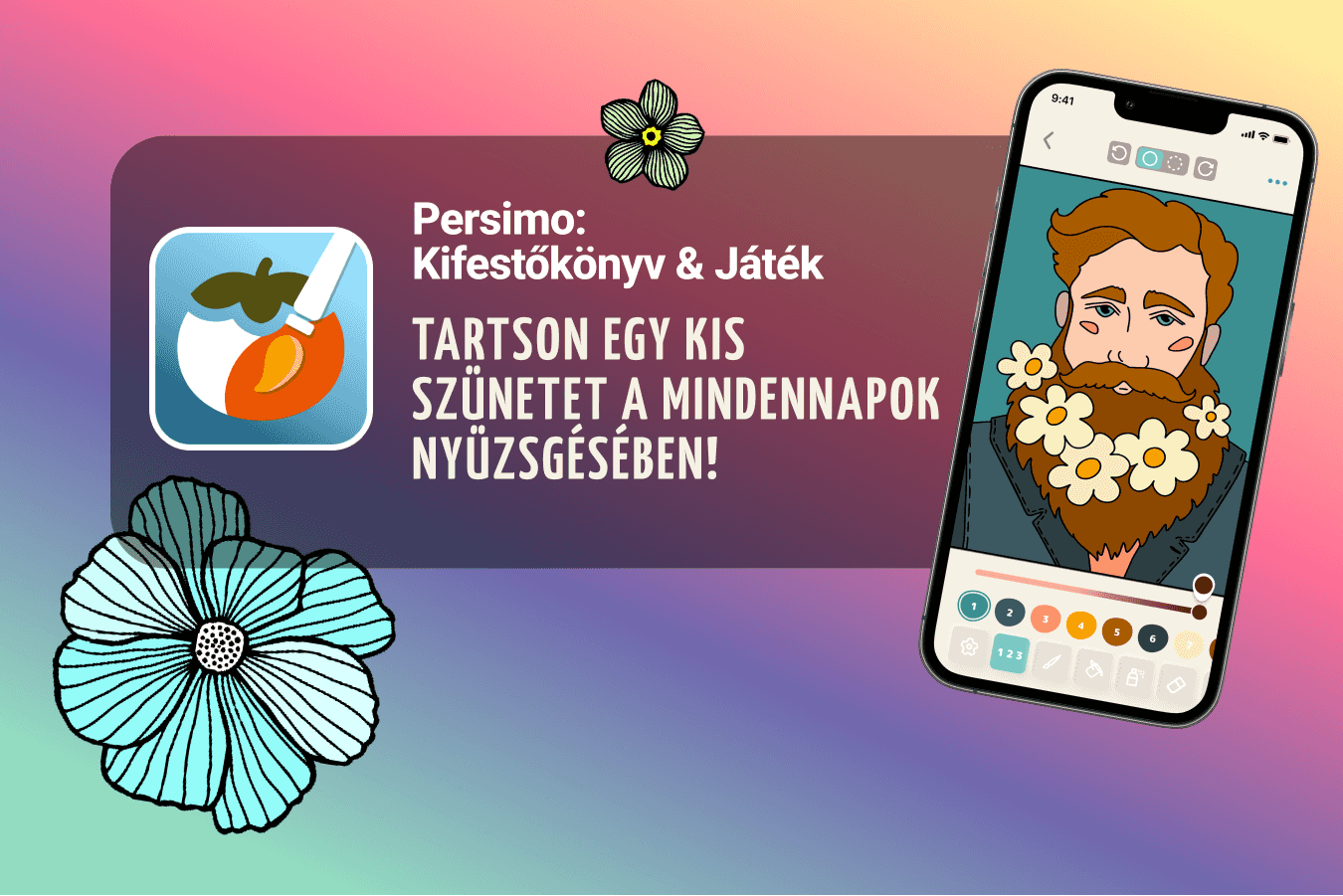 Színező oldalak a telefonhoz pihenéshez