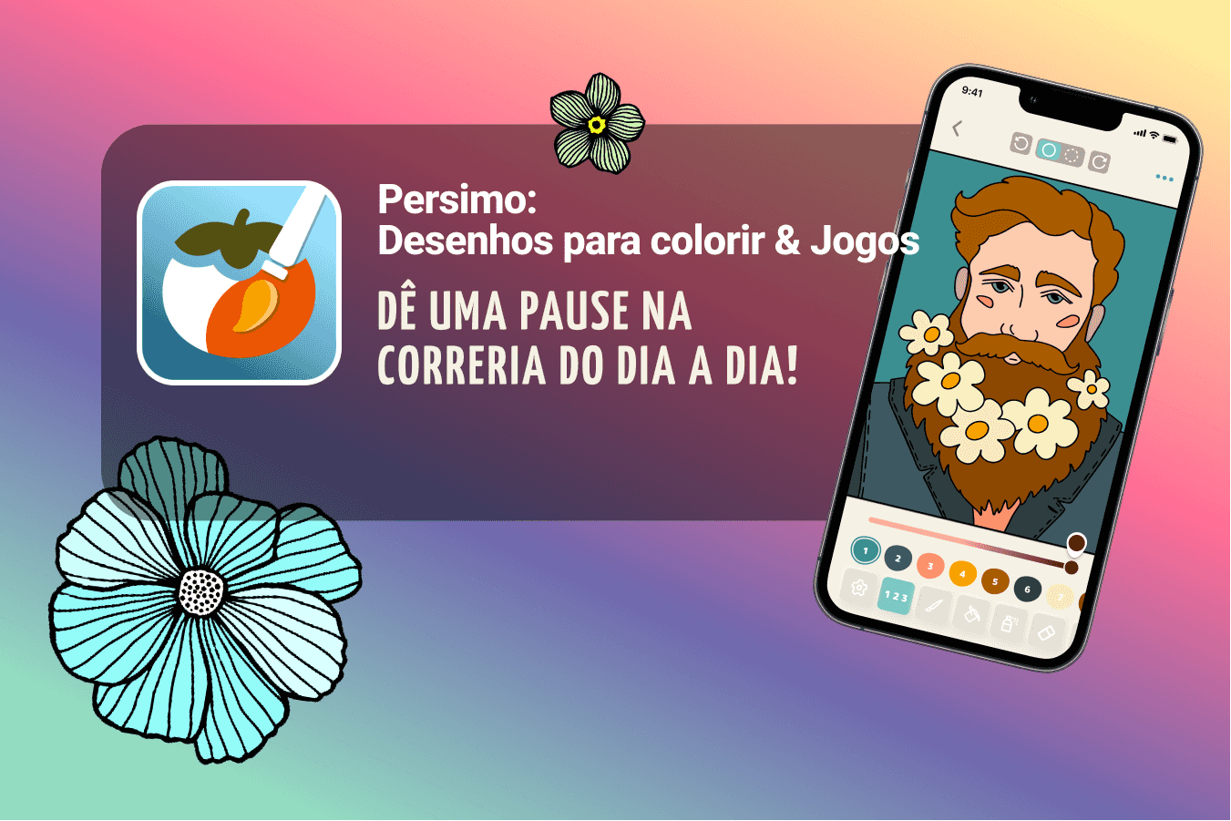 Páginas para colorir para relaxar para o telefone