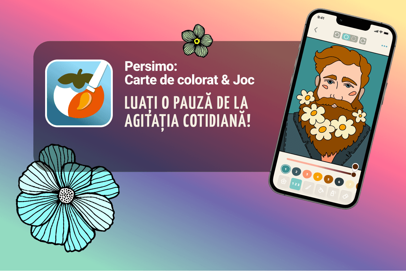 Culoare și relaxați-vă din agitația zilnică