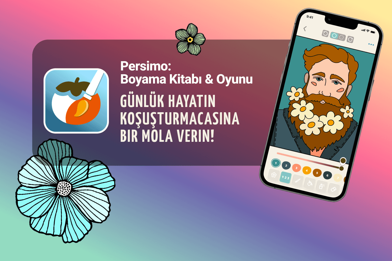 Telefon için rahatlamak için boyama sayfaları