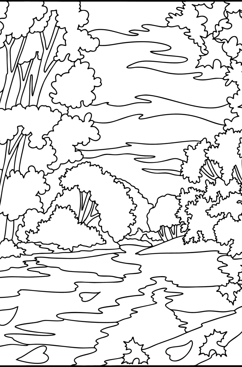 Autumn coloring pages for Adults - Online or Printable