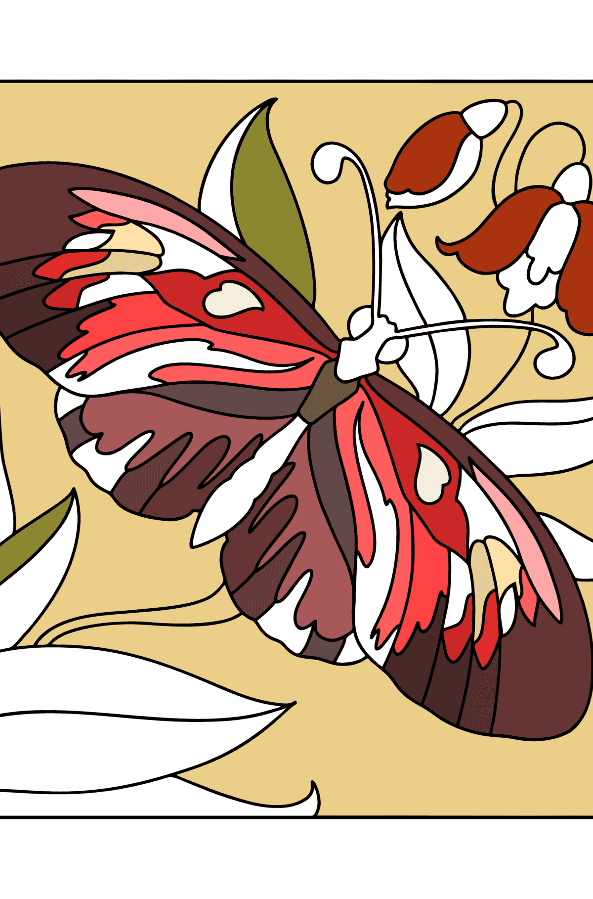 Cute butterfly butterflies coloring pages for adults online