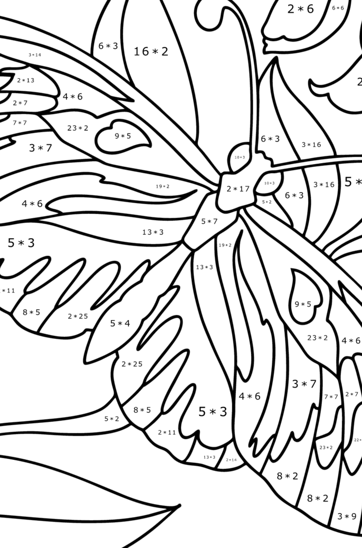 whimsical butterfly coloring pages