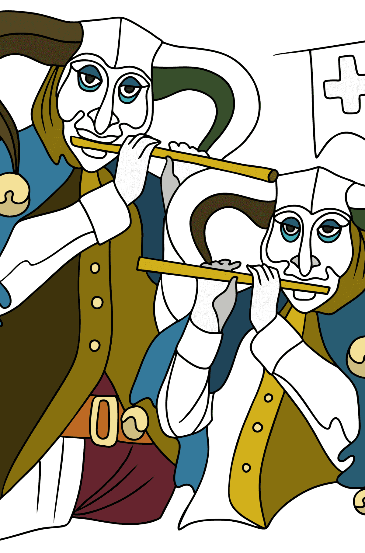 Coloriage Carnaval au Brésil - Coloriages pour adultes