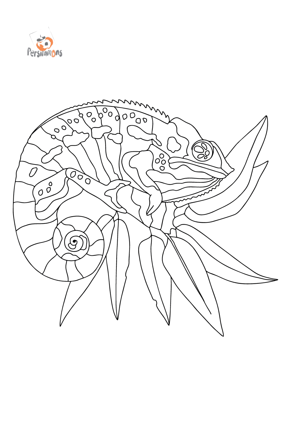 Blue Chameleon Chameleons Coloring Pages Online And P - vrogue.co