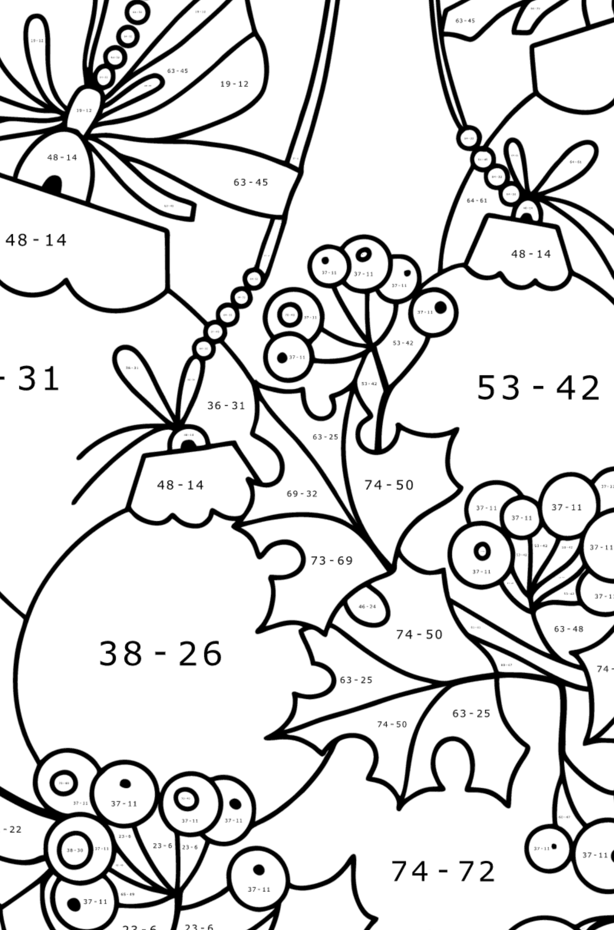 christmas coloring pages for grade 6