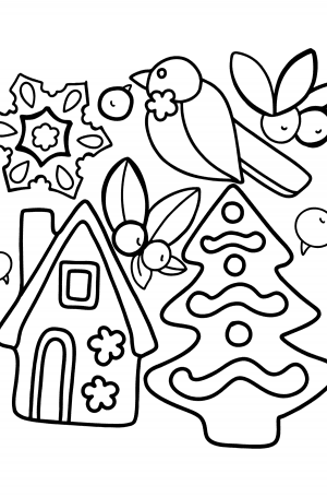 Christmas coloring pages for Adults - Online or Printable