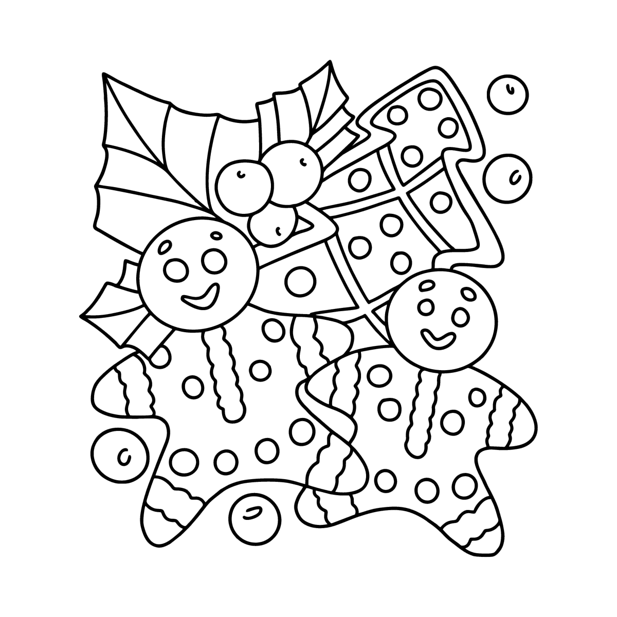 Christmas Sweets - Christmas Coloring Pages Online And Printable