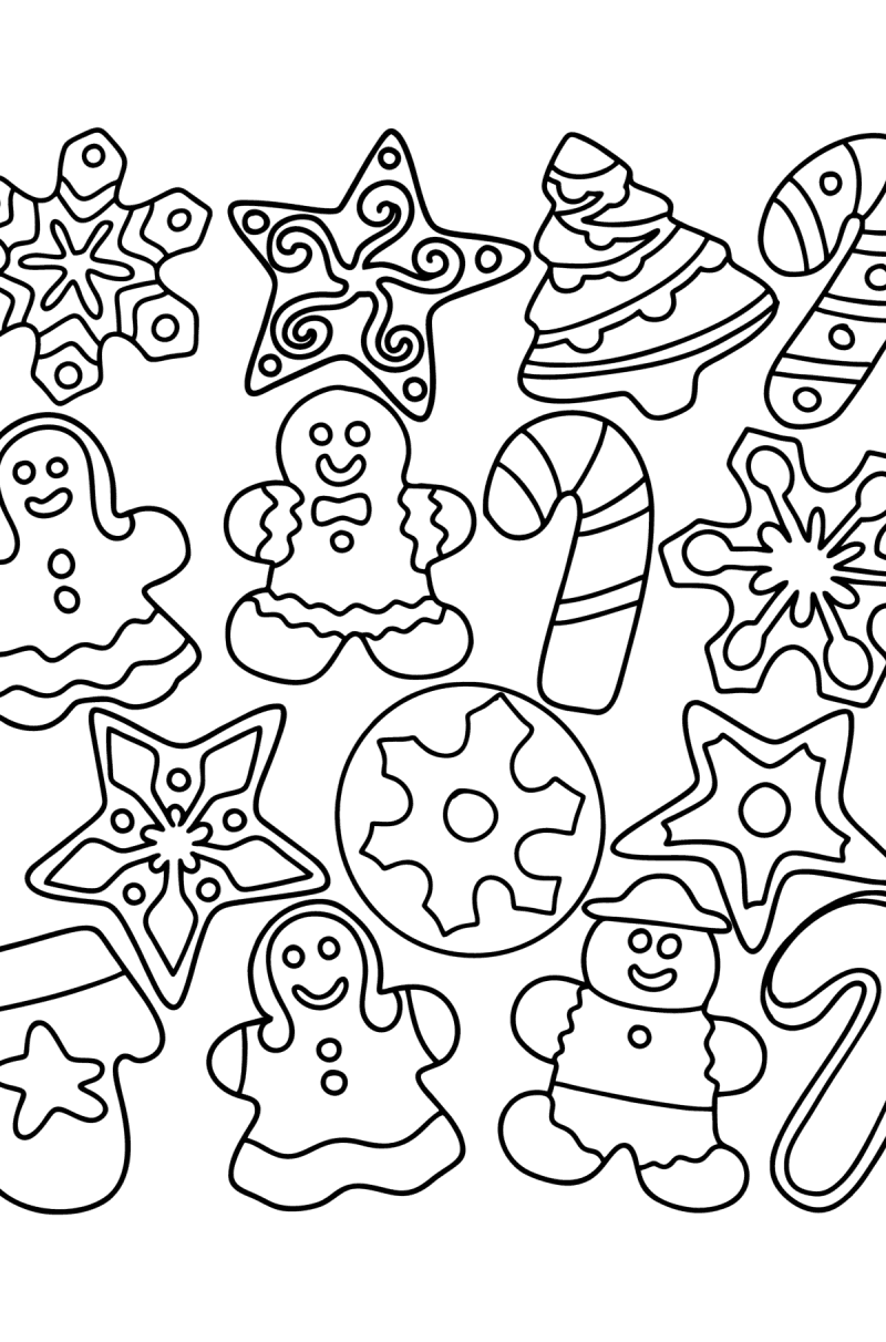 Christmas coloring pages for Adults - Online or Printable