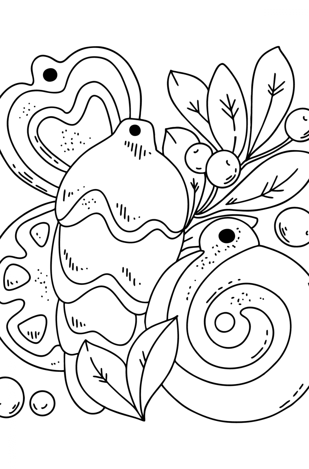 Christmas coloring pages for Adults - Online or Printable