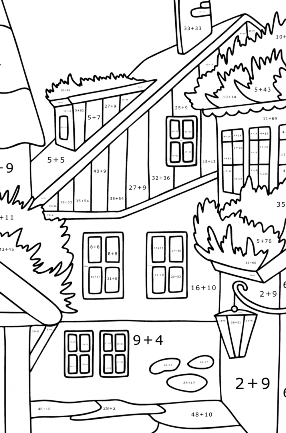 city-in-the-mountains-of-southern-europe-coloring-page-online