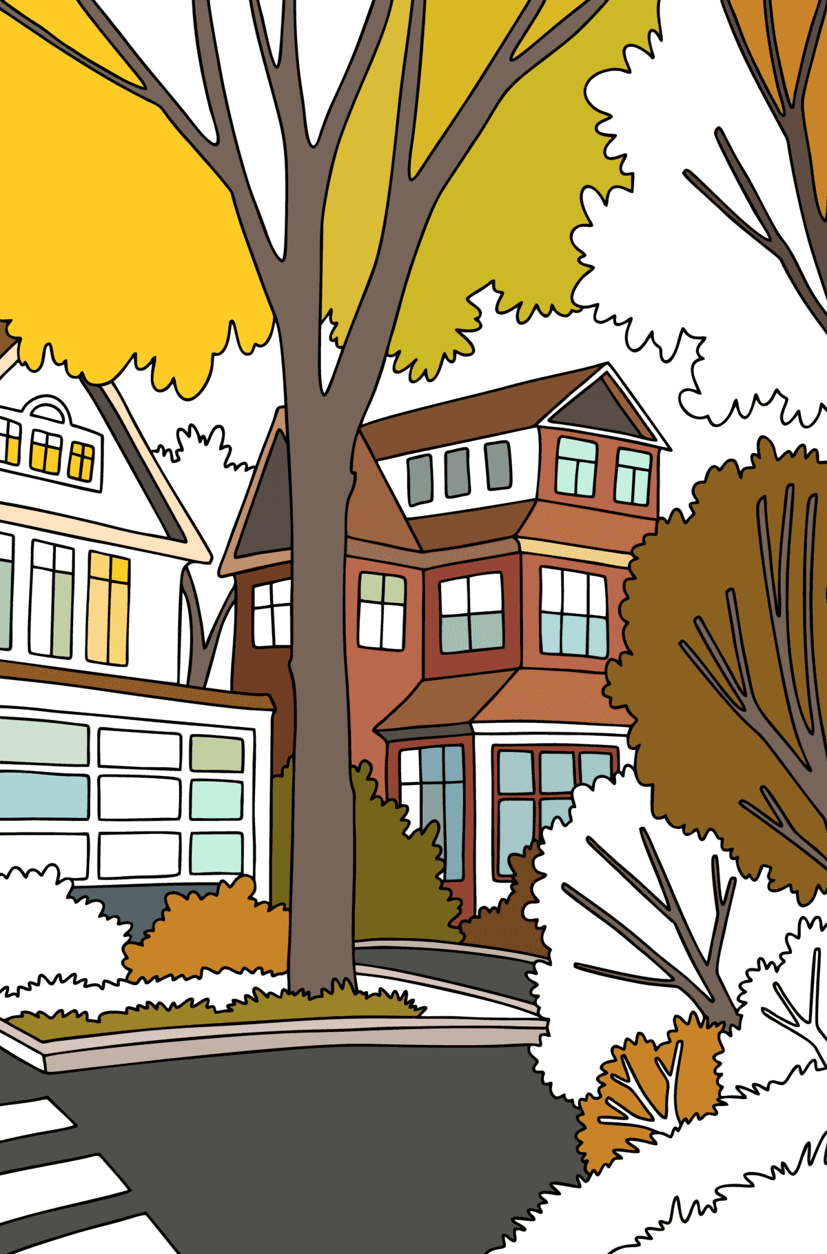 Desenho Cidade na Pensilvânia para colorir - Imagens para Colorir para adultos