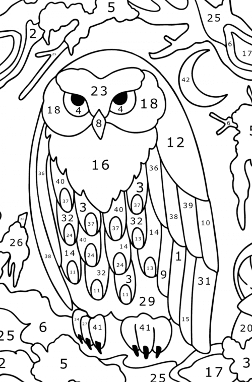 Mandala Owl coloring page | Coloring-for-Adults.com