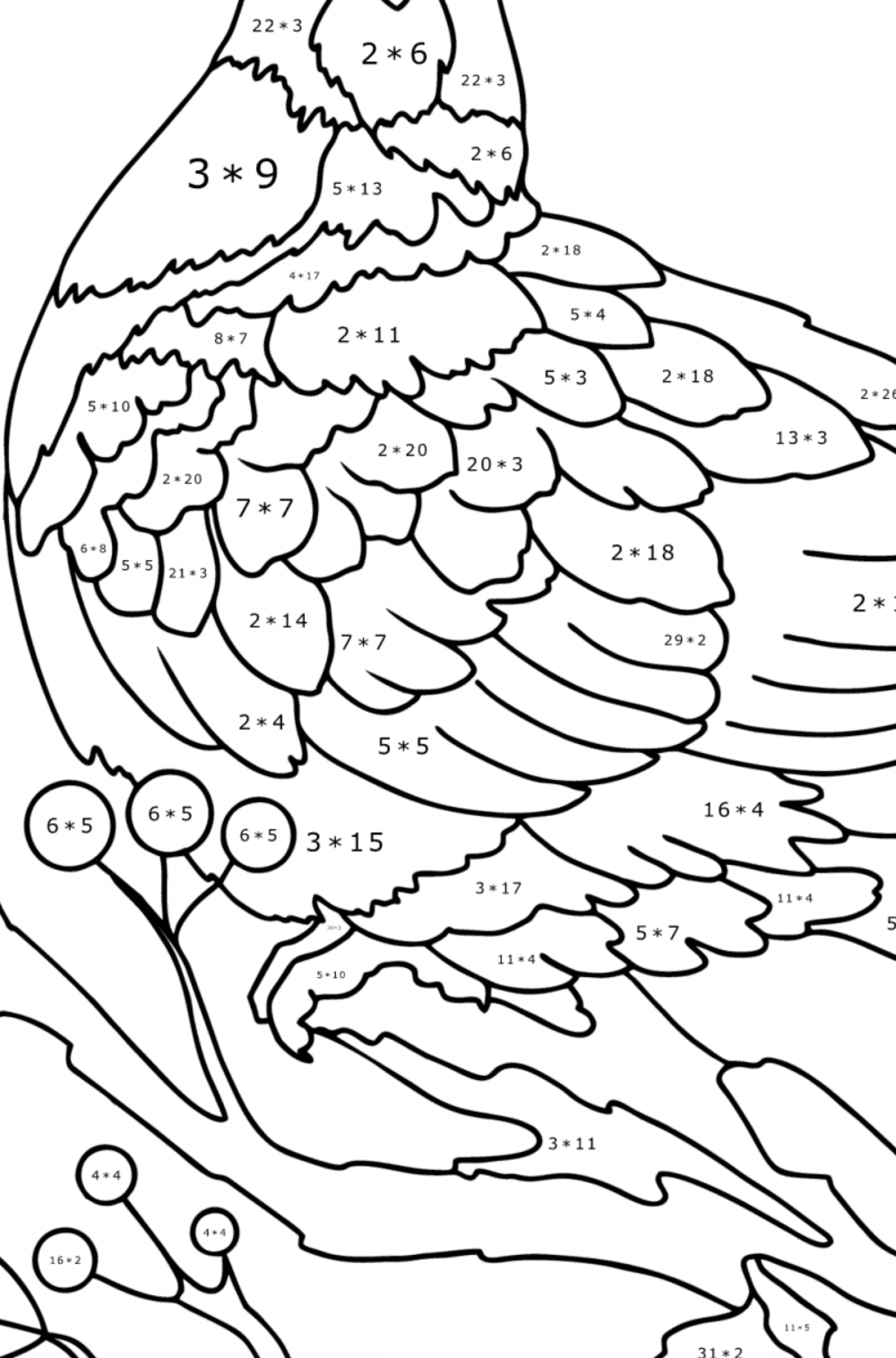 Dove bird - Birds Coloring pages for Adults Online and Print