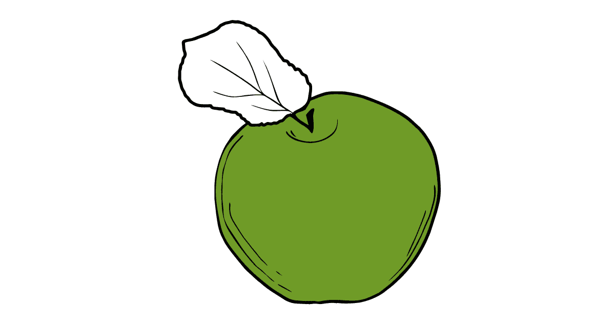 Coloring page Apple for Kids Play online for Free