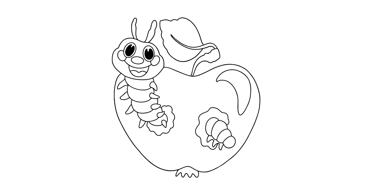 Desenho De Lagarta Para Colorir Para Crianças Vetor PNG , Desenhos De  Lagarta Para Colorir, Desenhos De Lagarta Faminta Para Colorir Pdf, Desenhos  Para Colorir De Lagarta Com Muita Fome Imagem PNG