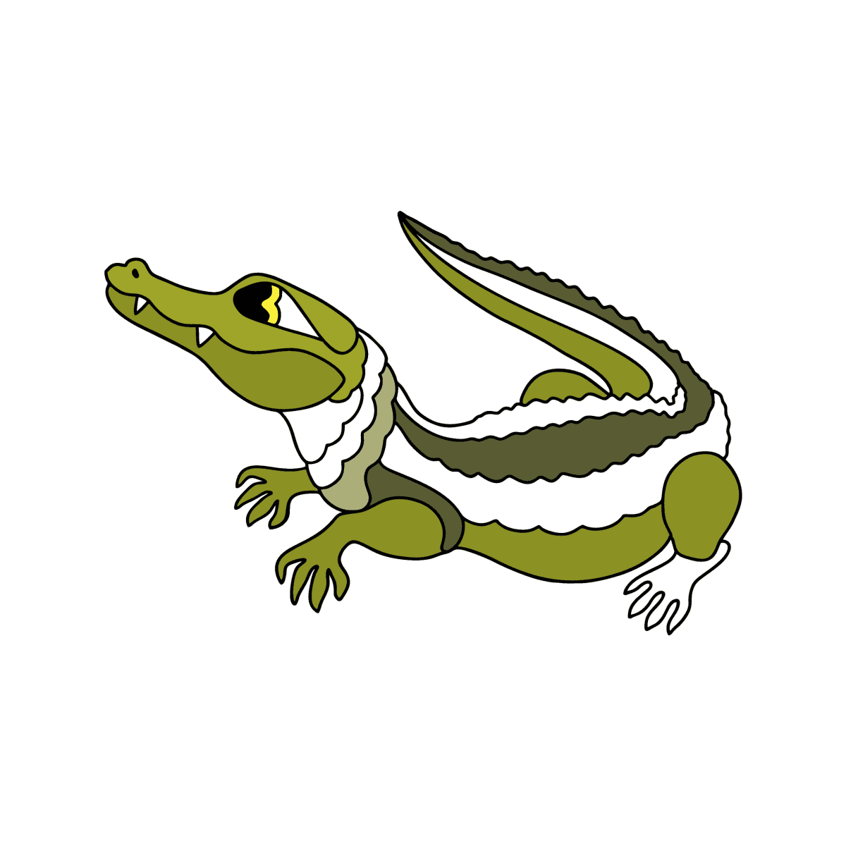 How to draw Alligator for kids | Clipart Panda - Free Clipart Images