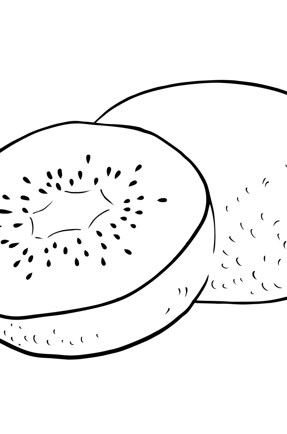 Coloring page kiwi for kids play online for free fun