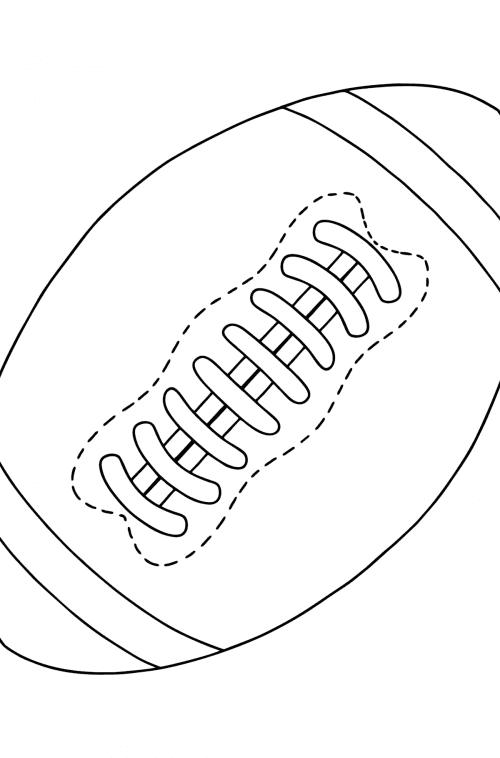 Coloring page NFL ball for Kids - Play online for Free