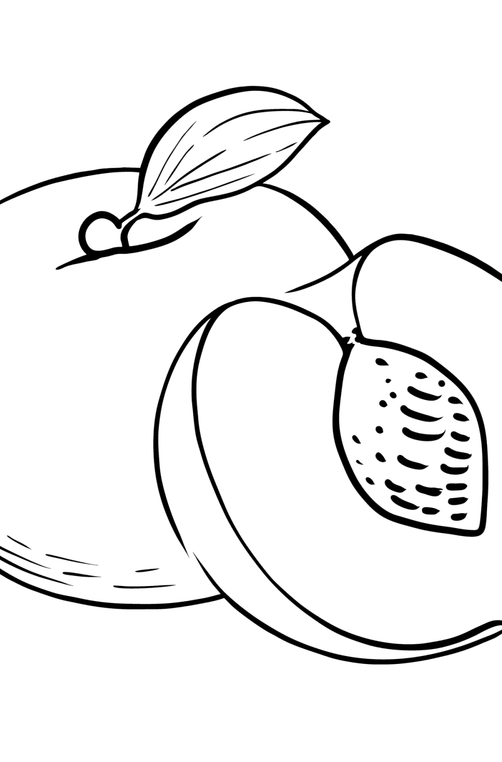 Coloring page Peach for Kids - Play online for Free