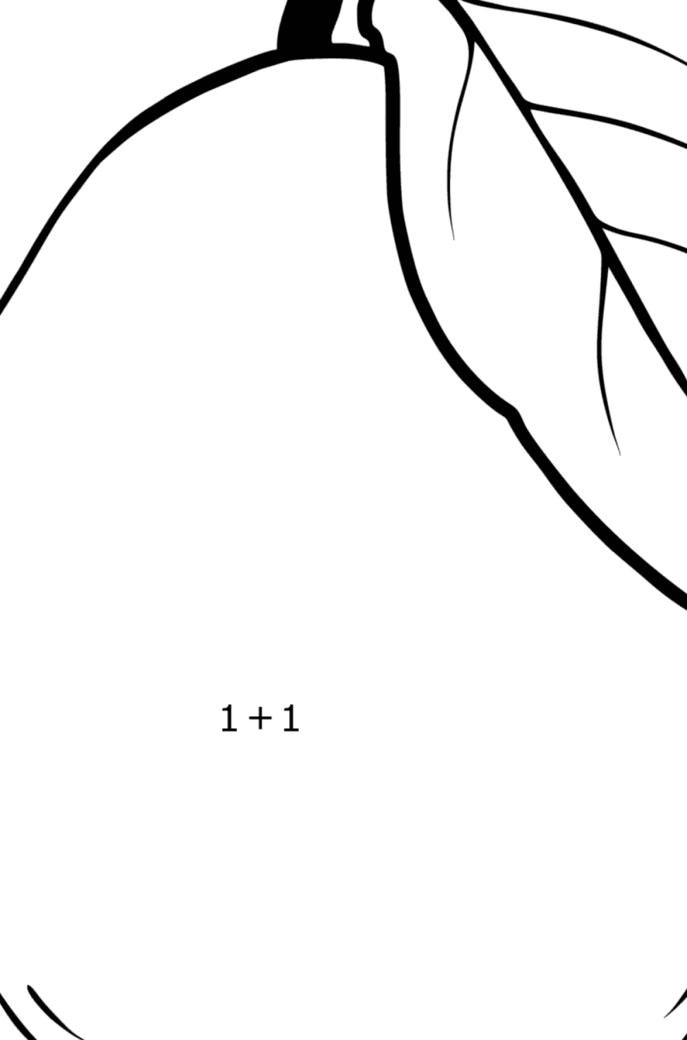 coloring-page-pear-for-kids-play-online-for-free-fun
