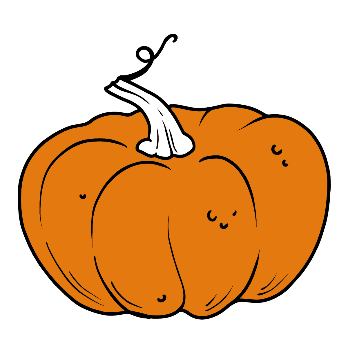 Coloring page Pumpkin for Kids - Play online for Free