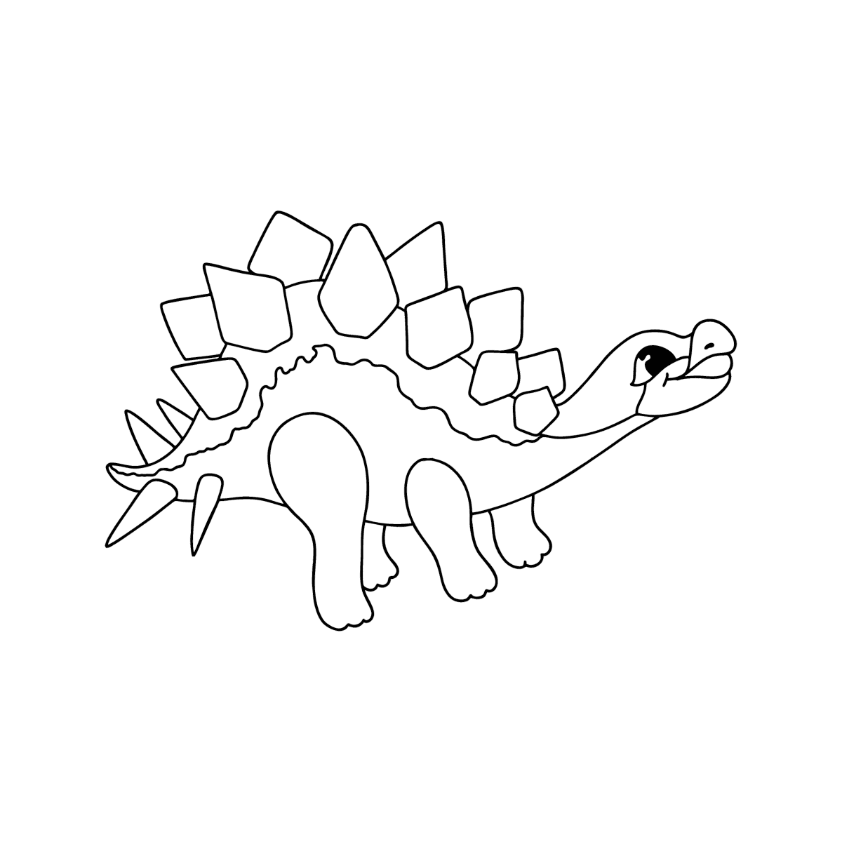 Стегозавр раскраска