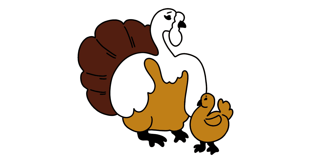Coloring page Turkey for Kids - Play online for Free