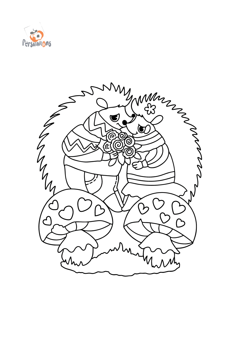 Cute hedgehogs cute coloring pages for adults online