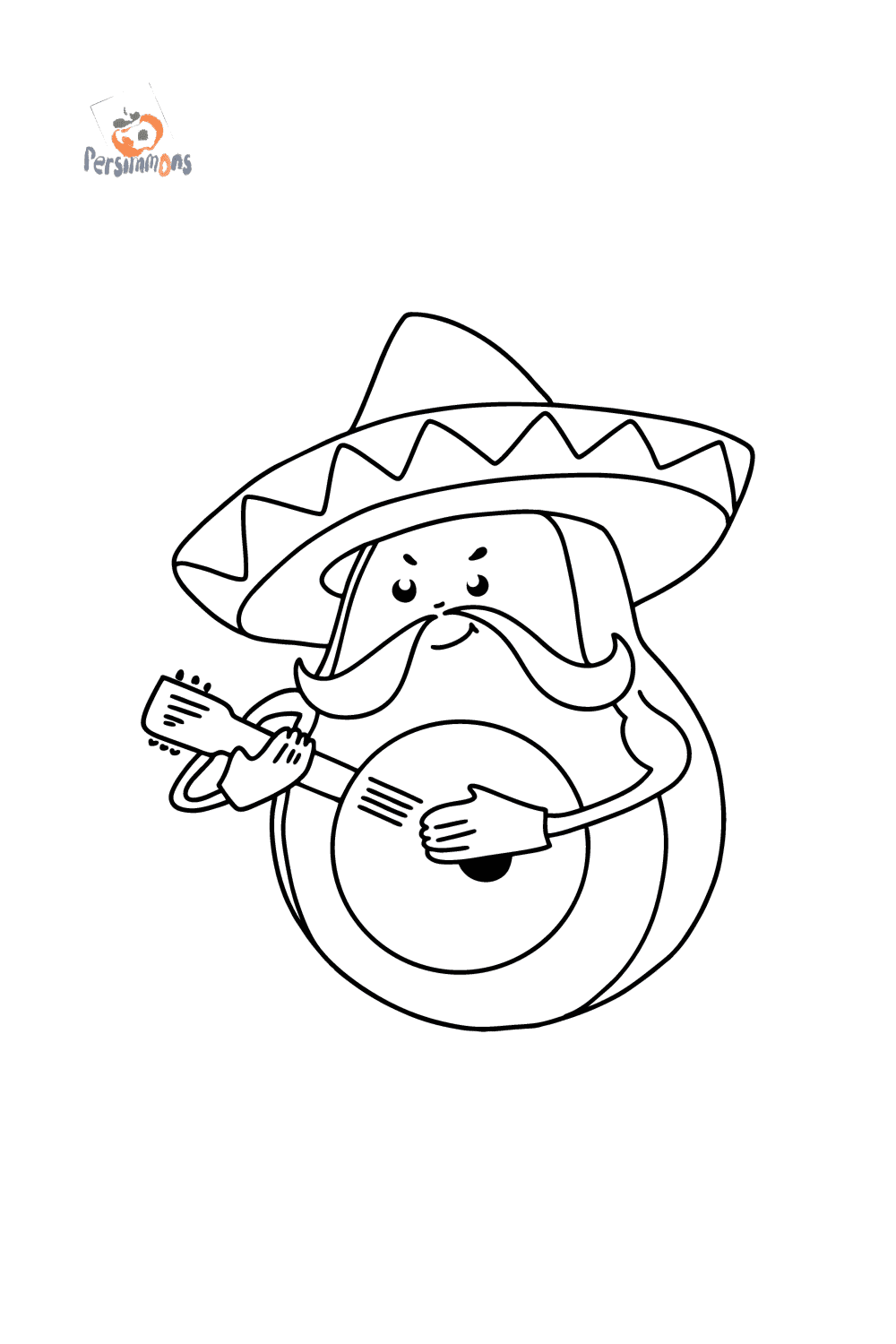 Good Avocado - Cute Coloring Pages For Adults Online