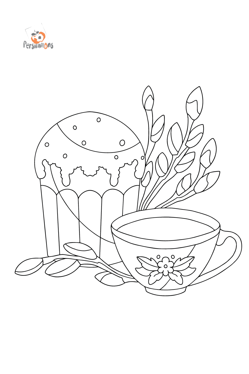 Desenhos para colorir de Bolos de copo para baixar - Bolos de copo -  Coloring Pages for Adults