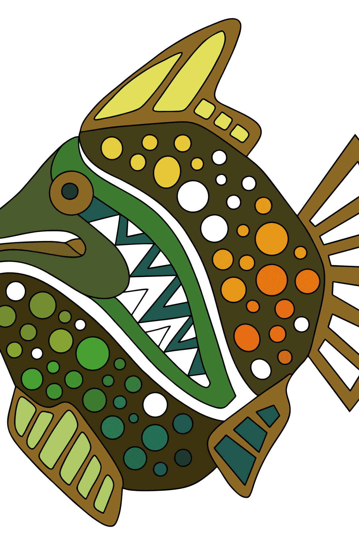 Dibujos de peces para colorear