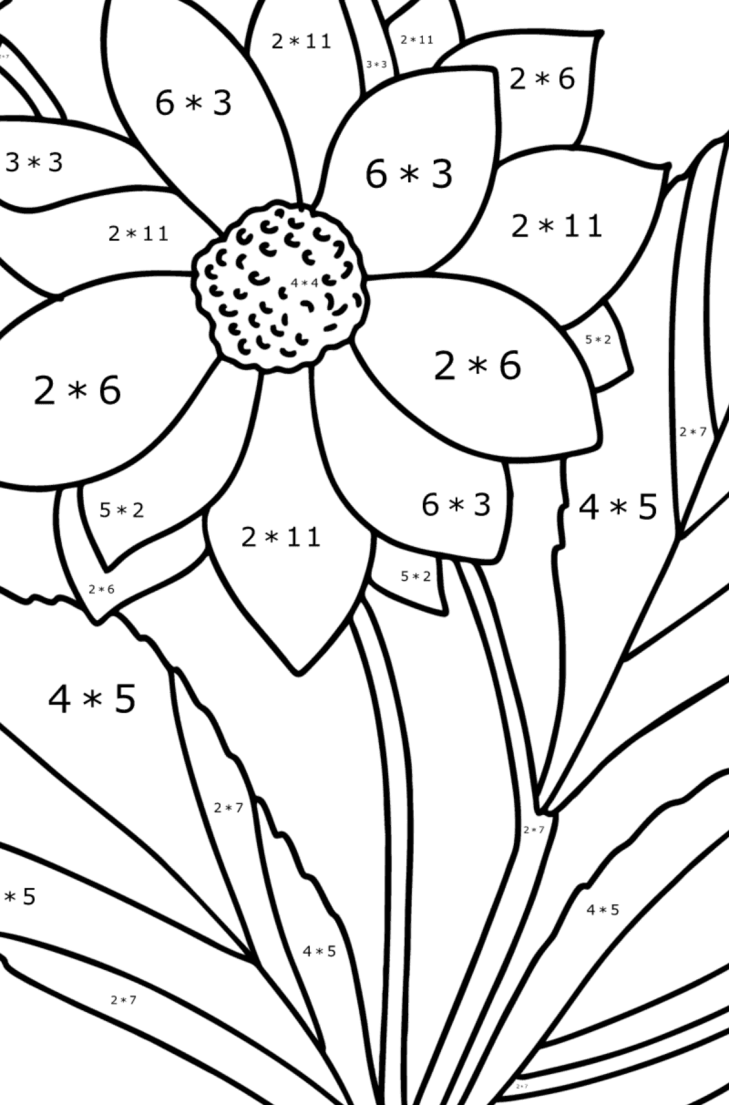 Beautiful Dahlias - Flowers Coloring Pages for Adults Online