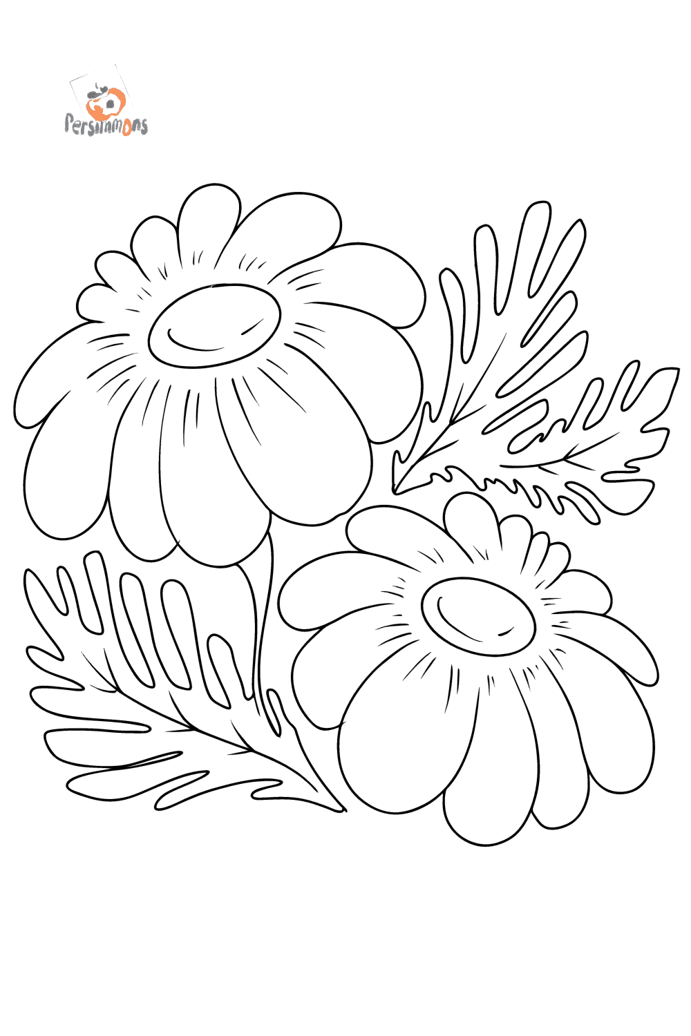 Beautiful Daisies - Flowers Coloring Pages for Adults Online